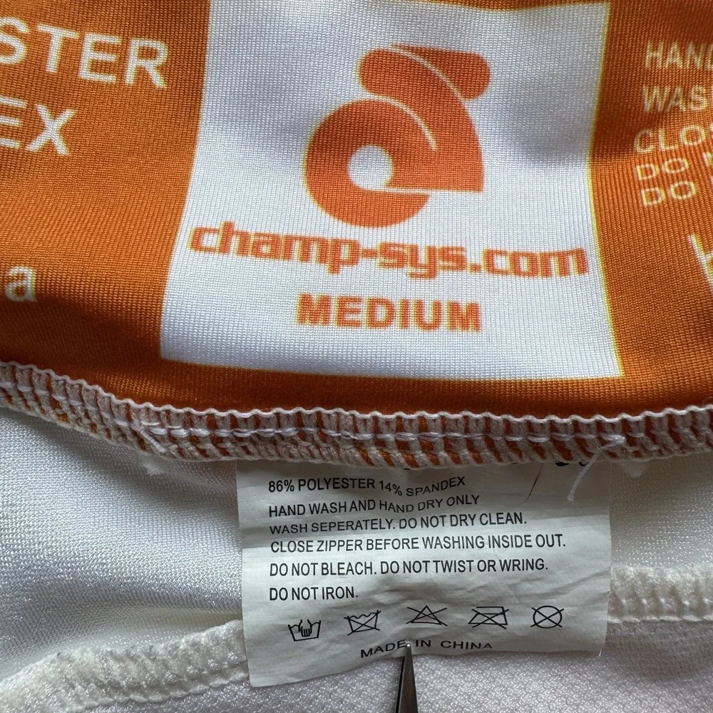 CHAMP-SYS Womens Medium‎ Cycling Team Jersey Orange Texas - Picture 6 of 15